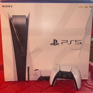 Sony 825GB PS5 Console with Black and White Design. Market Value $550. $475ObO